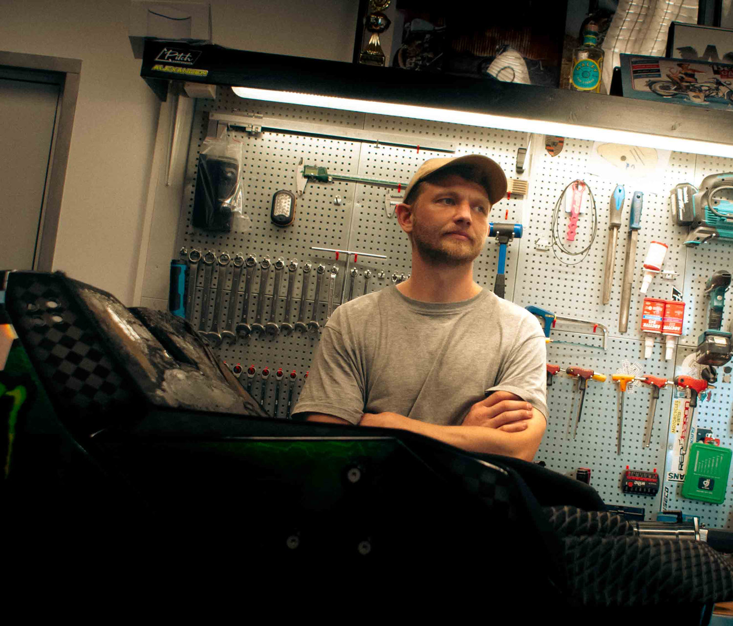 The founder of the company in his workshop.